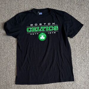 NBA Boston Celtics Black and Green Tee